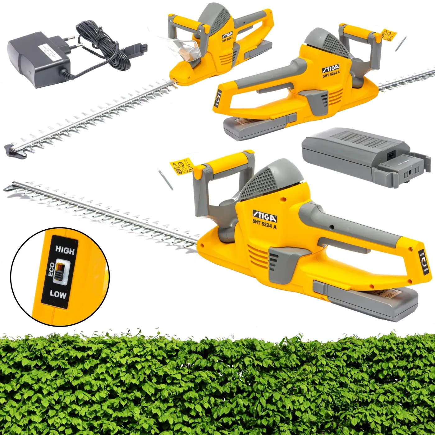 Nożyce do Żywopłotu Akumulatorowe STIGA SHT 5224 A 52cm Regulowany Uchwyt