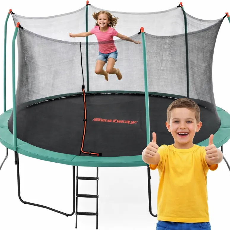 Trampolina Ogrodowa z Siatką Drabinka Bestway Xtreme Air 427 x 286 cm