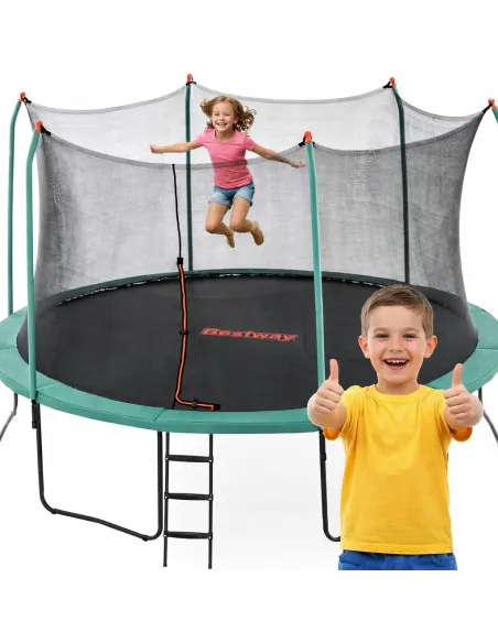 Trampolina Ogrodowa z Siatką Drabinka Bestway Xtreme Air 427 x 286 cm