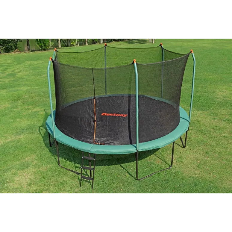 Trampolina Ogrodowa z Siatką Drabinka Bestway Xtreme Air 427 x 286 cm