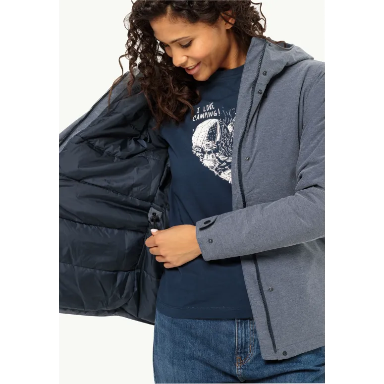 Damska Kurtka Zimowa Jack Wolfskin Snowy Park Jkt W Nieprzemakalna S