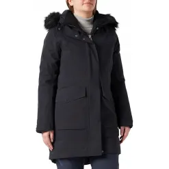 Płaszcz Puchowy Damski Parka Schöffel Damen Down Kiew Fast Dry Czarny 38