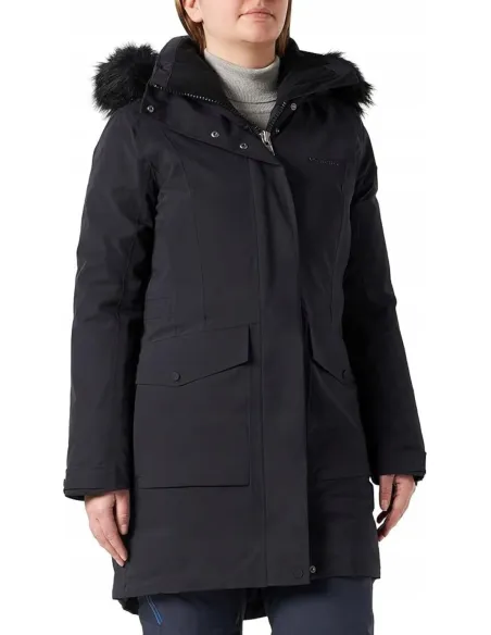 Płaszcz Puchowy Damski Parka Schöffel Damen Down Kiew Fast Dry Czarny 38