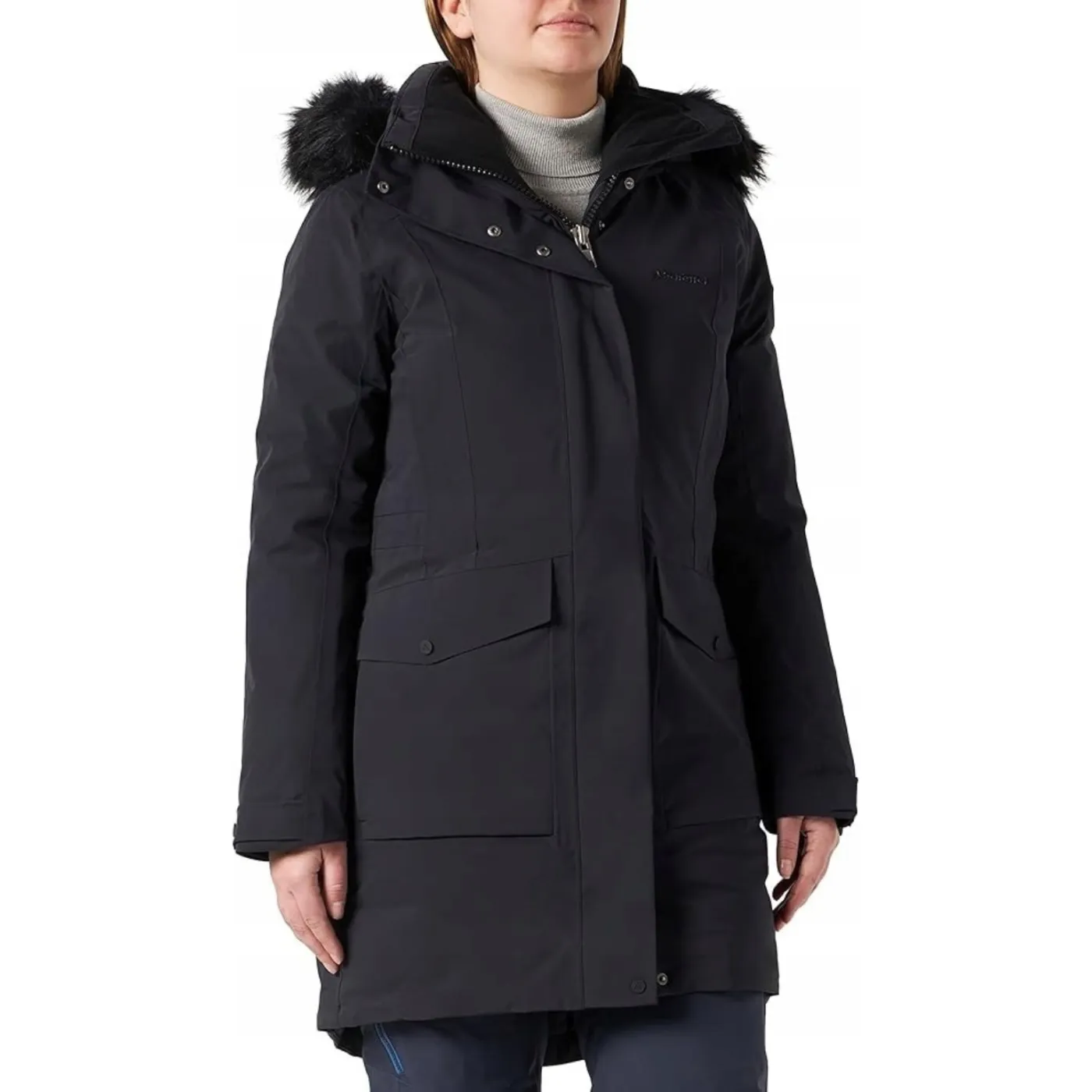 Płaszcz Puchowy Damski Parka Schöffel Damen Down Kiew Fast Dry Czarny 38