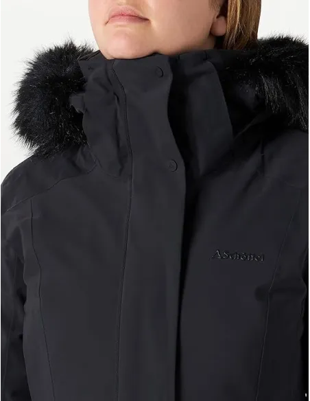 Płaszcz Puchowy Damski Parka Schöffel Damen Down Kiew Fast Dry Czarny 38
