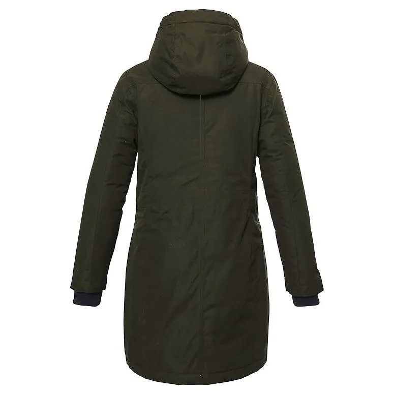 Kurtka Dziewczęca Płaszcz Killtec Odpinany Kaptur Ciemnooliwkowa r. US 12