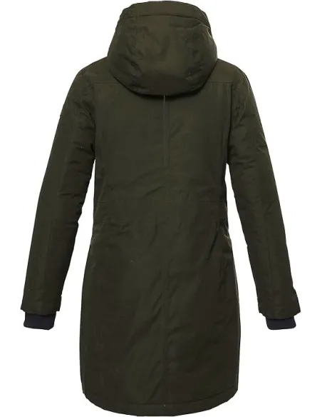 Kurtka Dziewczęca Płaszcz Killtec Odpinany Kaptur Ciemnooliwkowa r. US 12