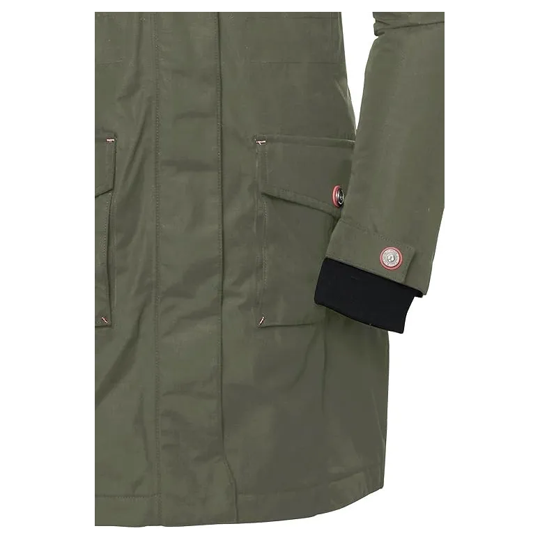 Kurtka Dziewczęca Płaszcz Killtec Odpinany Kaptur Ciemnooliwkowa r. US 12