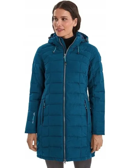 Kurtka Parka Damska Killtec Skane Wmn Quilted Prk Puchowa Niebieska 40/L