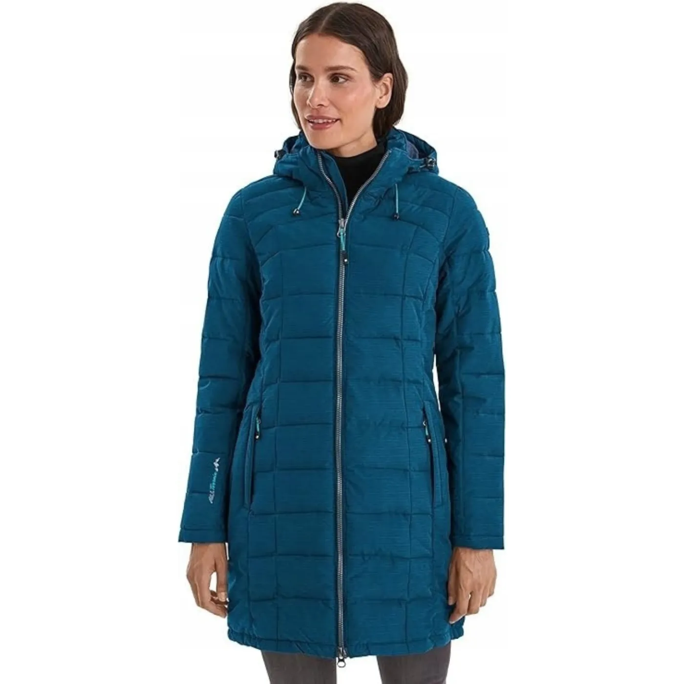 Kurtka Parka Damska Killtec Skane Wmn Quilted Prk Puchowa Niebieska 40/L