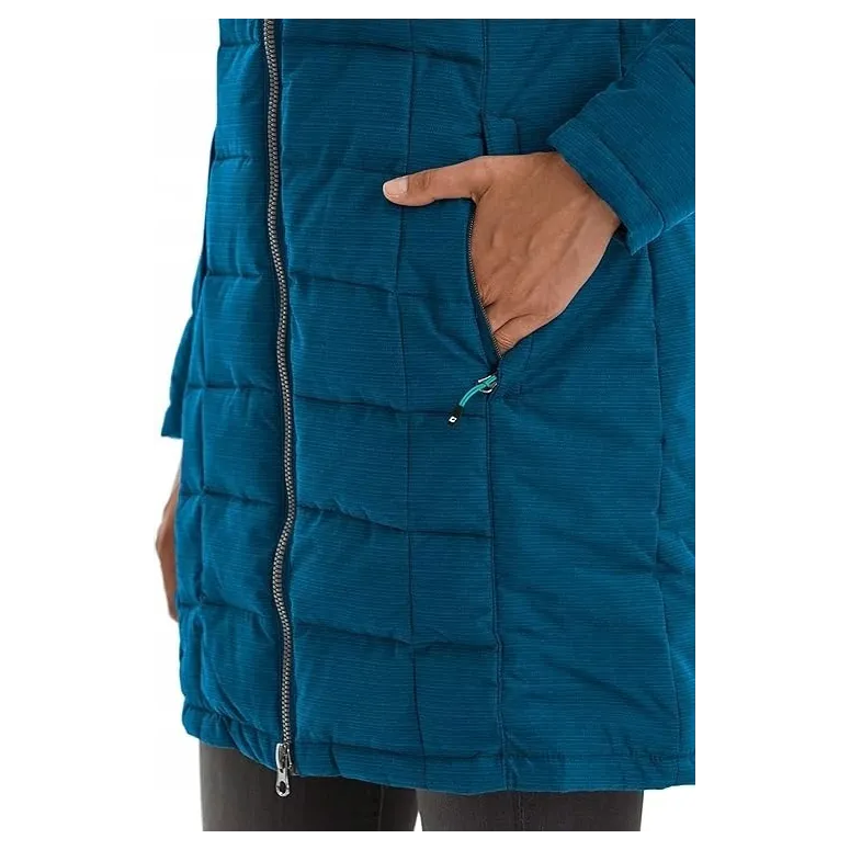 Kurtka Parka Damska Killtec Skane Wmn Quilted Prk Puchowa Niebieska 40/L
