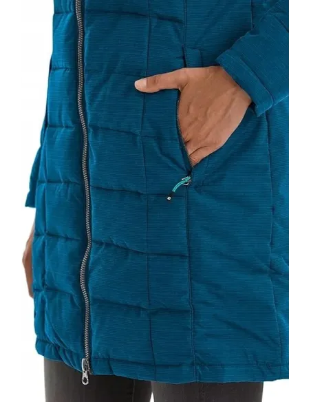Kurtka Parka Damska Killtec Skane Wmn Quilted Prk Puchowa Niebieska 40/L