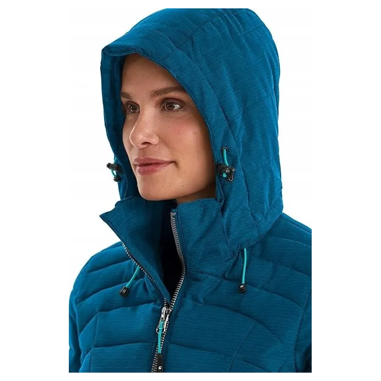 Kurtka Parka Damska Killtec Skane Wmn Quilted Prk Puchowa Niebieska 40/L