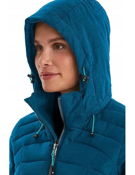 Kurtka Parka Damska Killtec Skane Wmn Quilted Prk Puchowa Niebieska 40/L