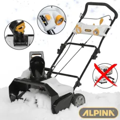Odśnieżarka Akumulatorowa ALPINA AS 5148 Li 51cm Wyrzut 1-6m 180° Lampy LED