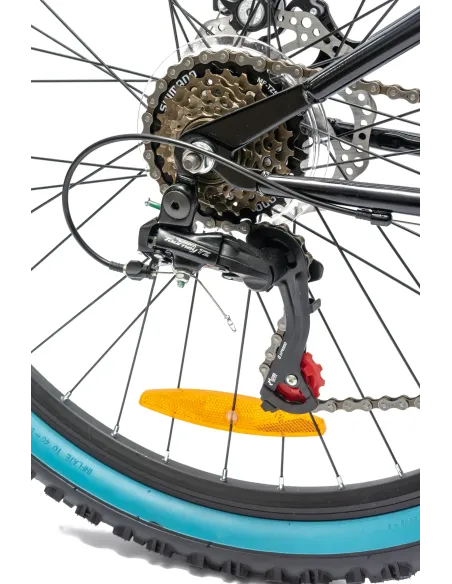 Rower Górski Młodzieżowy 26" MTB Tarcze 18 Biegów Shimano Odblaski Dzwonek