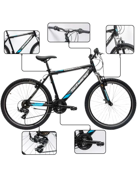 Rower Męski Górski MTB Koła 26" Aluminium Amortyzacja Stopka Góral Hardtail