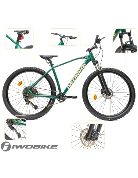 Rower Męski Górski 29 Aluminium IWOBIKE Shimano Cues Hydraulika Amortyzacja