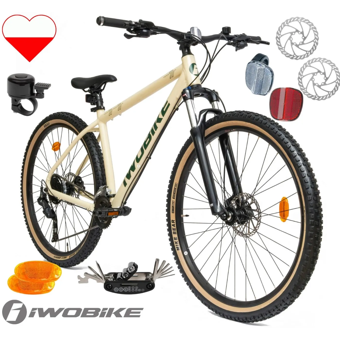 Rower Męski Górski 29" Aluminium Amortyzacja Shimano Cues MTB IWOBIKE 2025