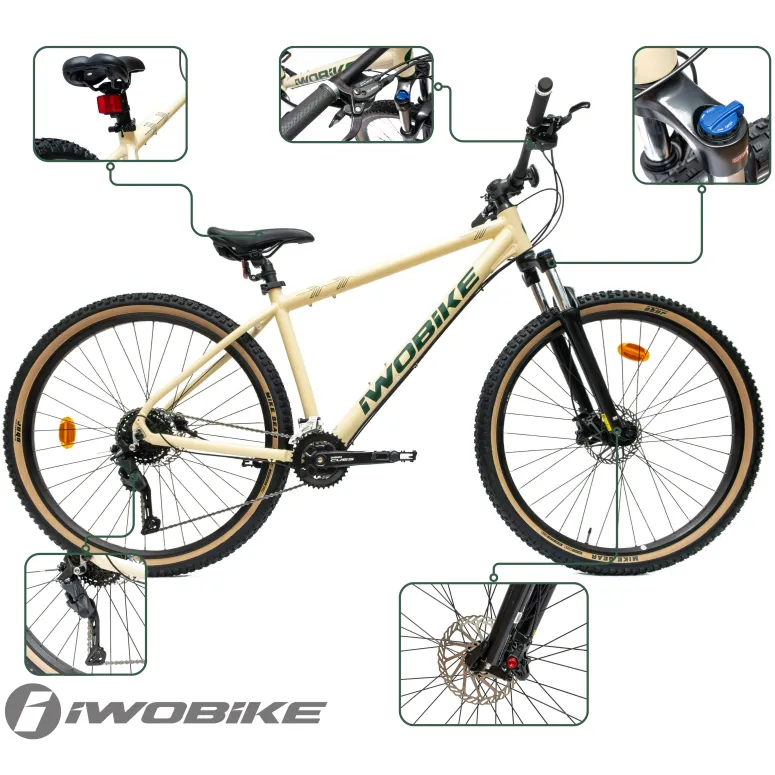 Rower Męski Górski 29" Aluminium Amortyzacja Shimano Cues MTB IWOBIKE 2025