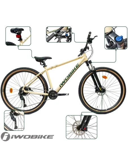 Rower Męski Górski 29" Aluminium Amortyzacja Shimano Cues MTB IWOBIKE 2025