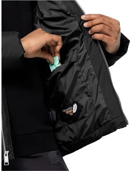 Damska Kurtka Zimowa Jack Wolfskin 1204912 Puchowa Czarna Kaptur Rozmiar M