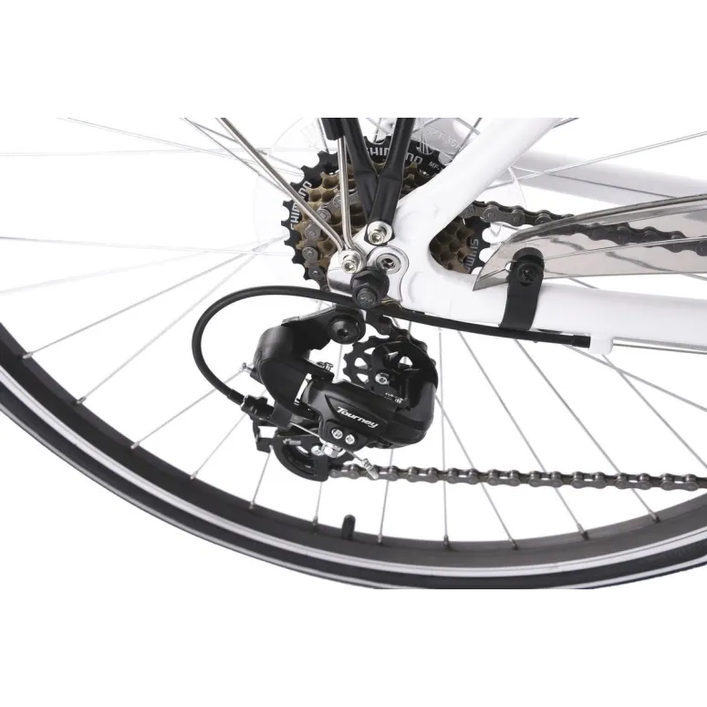 Rower Damski Trekkingowy 28" ALU SHIMANO 21 Biegów Światła Bagażnik Stopka