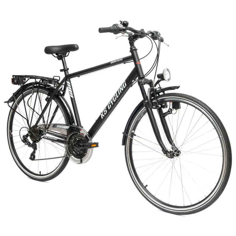 Męski Rower Trekkingowy 28 Turystyczny Amortyzacja Przedni Widelec Stalowy