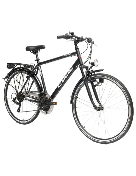 Męski Rower Trekkingowy 28 Turystyczny Amortyzacja Przedni Widelec Stalowy
