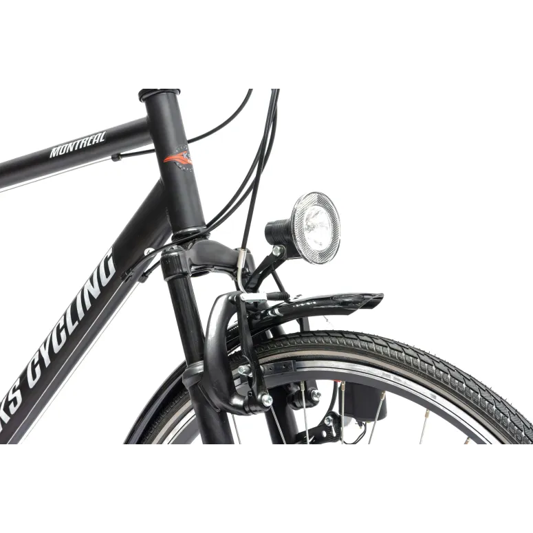 Męski Rower Trekkingowy 28 Turystyczny Amortyzacja Przedni Widelec Stalowy