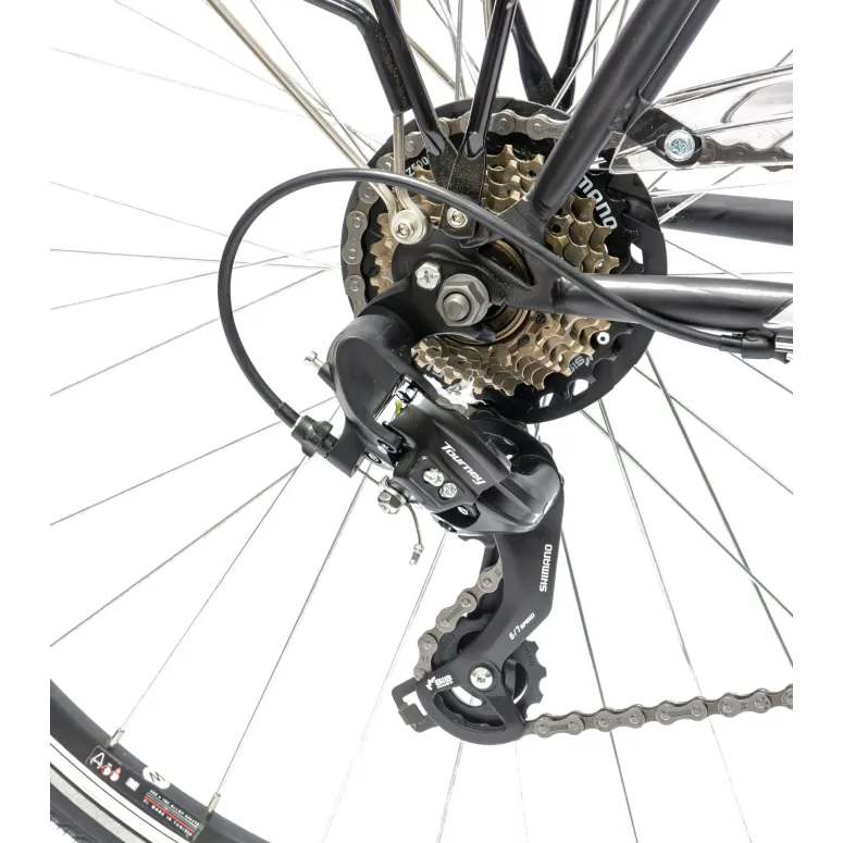 Męski Rower Trekkingowy 28 Turystyczny Amortyzacja Przedni Widelec Stalowy