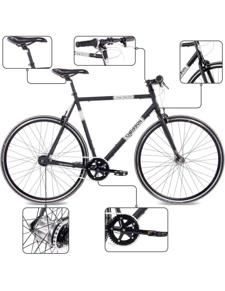 Rower Miejski Męski 28 Stalowy Uniwersalny Nexus 7 U-Brake Retro Vintage