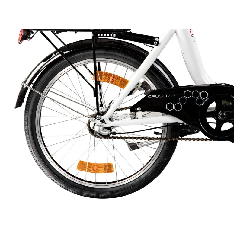 Rower Damski Męski Składany 20" SHIMANO Nexus Miejski Składak Oświetlenie