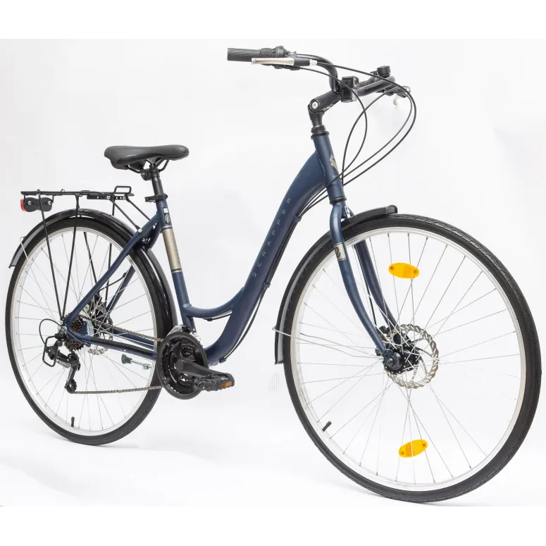 Rower Damski Miejski 28" SHIMANO Aluminium Tarcze Bagażnik Błotniki Stopka