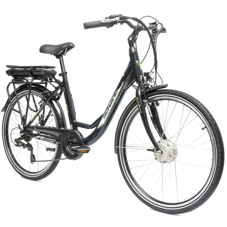 Elektryczny Rower Miejski 26 Damski Wspomaganie ALU Damka 7 Biegów Błotniki