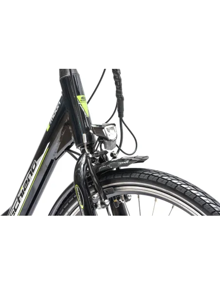 Elektryczny Rower Miejski 26 Damski Wspomaganie ALU Damka 7 Biegów Błotniki