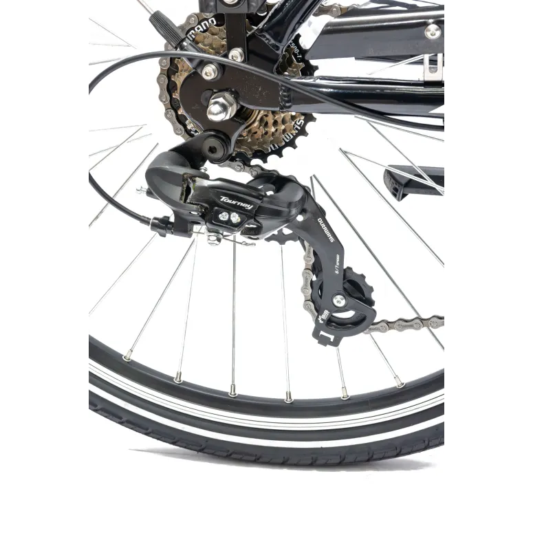 Elektryczny Rower Miejski 26 Damski Wspomaganie ALU Damka 7 Biegów Błotniki