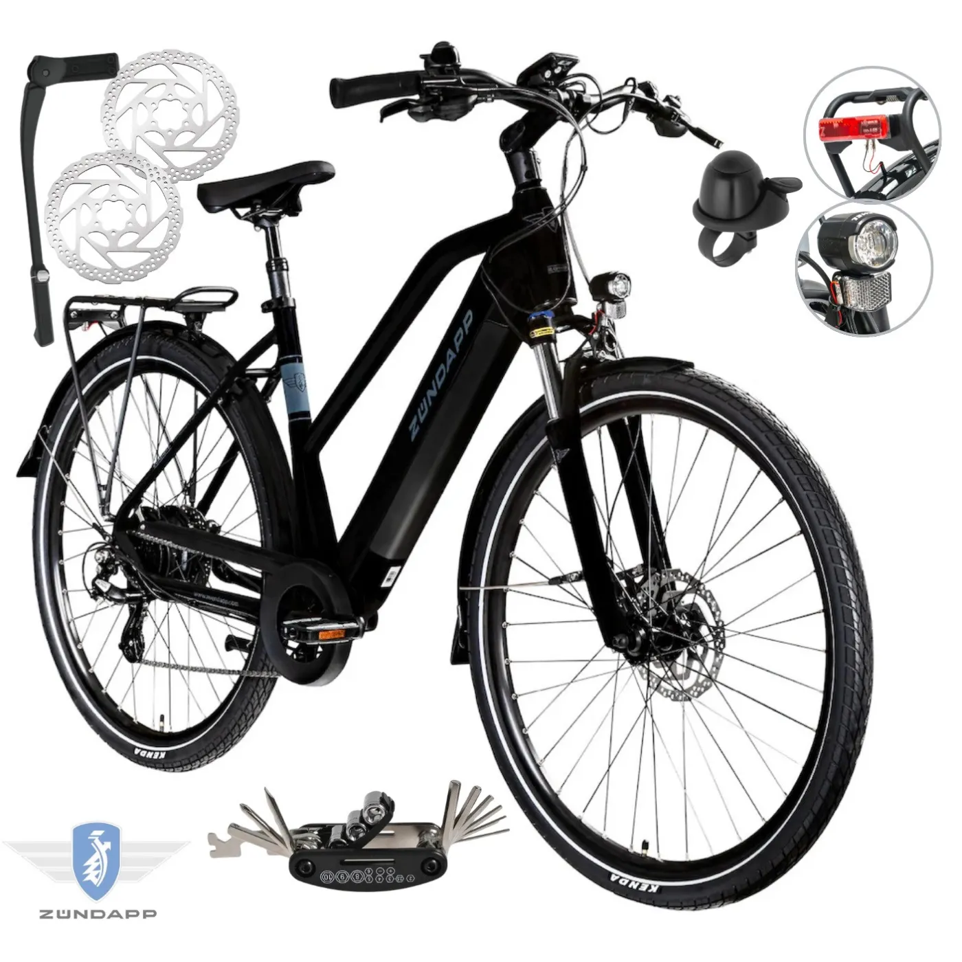 Rower Elektryczny Damski Trekkingowy 28" SHIMANO Altus 250 W Hydraulika LCD