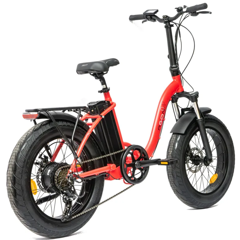 Rower Elektryczny Damski Męski Składany FATBIKE 20x4.0" ALU Shimano Światła