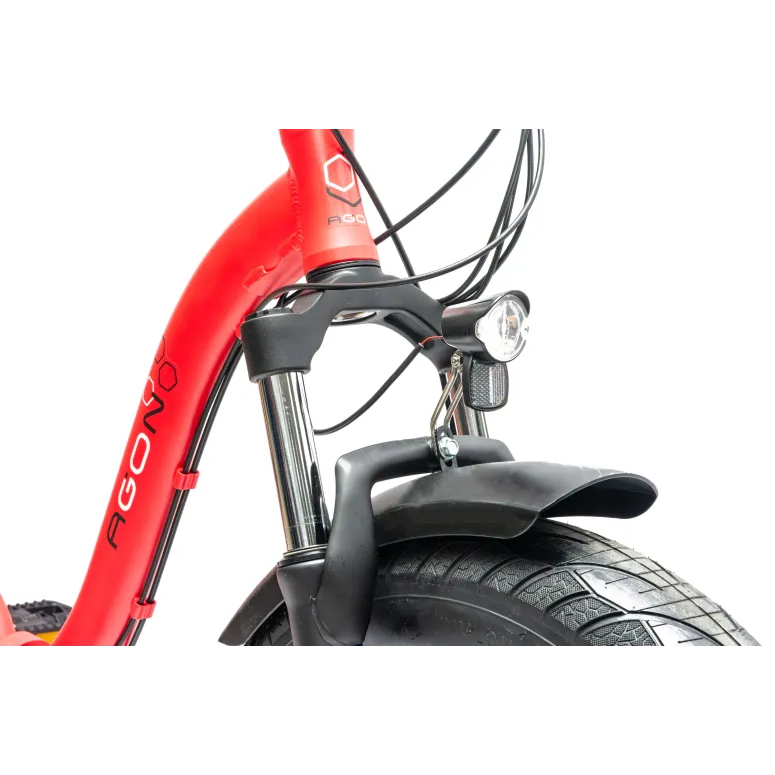 Rower Elektryczny Damski Męski Składany FATBIKE 20x4.0" ALU Shimano Światła