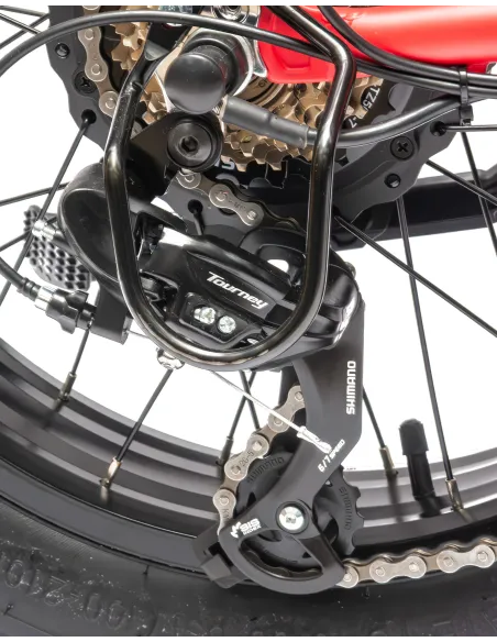 Rower Elektryczny Damski Męski Składany FATBIKE 20x4.0" ALU Shimano Światła