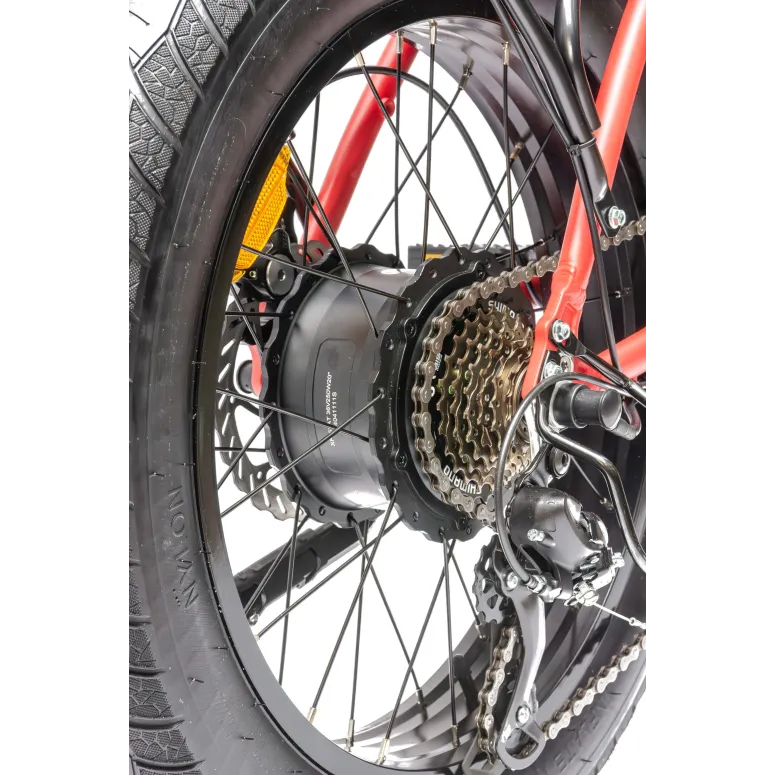 Rower Elektryczny Damski Męski Składany FATBIKE 20x4.0" ALU Shimano Światła