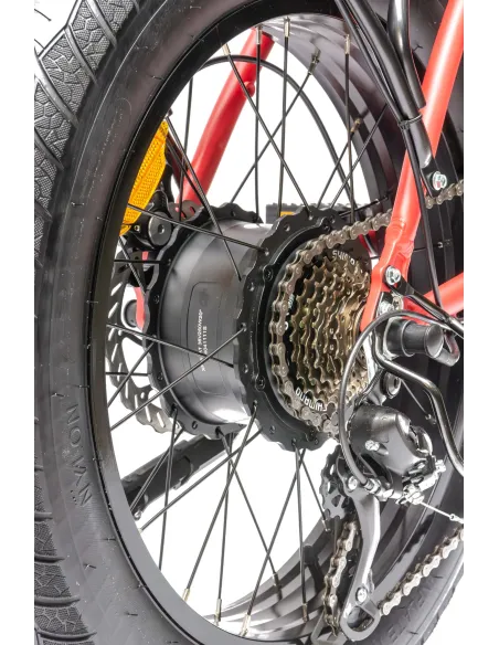 Rower Elektryczny Damski Męski Składany FATBIKE 20x4.0" ALU Shimano Światła