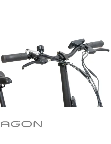 Rower Elektryczny Damski Męski Składany Fatbike 20" SHIMANO Składak Tarcze