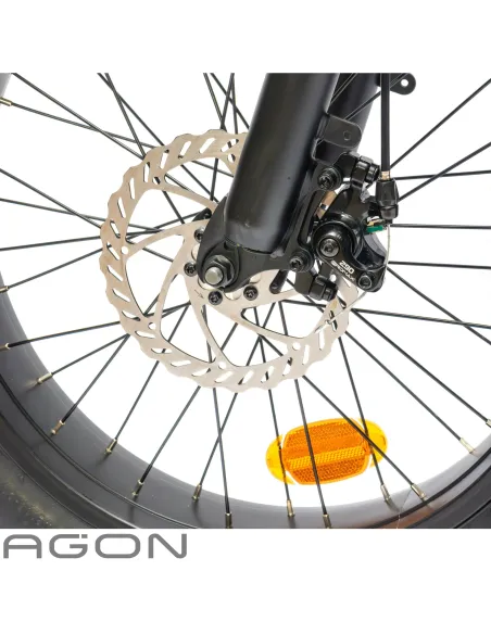 Rower Elektryczny Damski Męski Składany Fatbike 20" SHIMANO Składak Tarcze