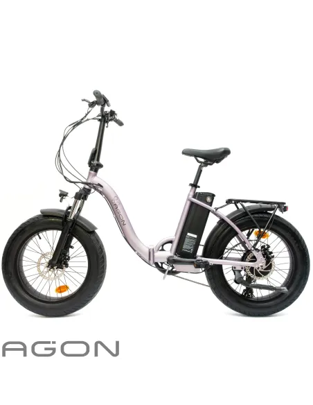 Rower Elektryczny Damski Męski Składany Fatbike 20" SHIMANO Składak Tarcze