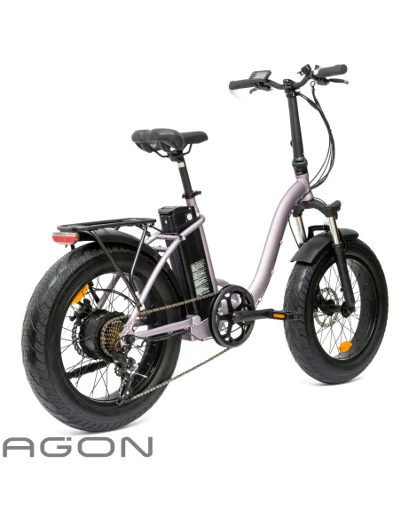 Rower Elektryczny Damski Męski Składany Fatbike 20" SHIMANO Tarcze Składak