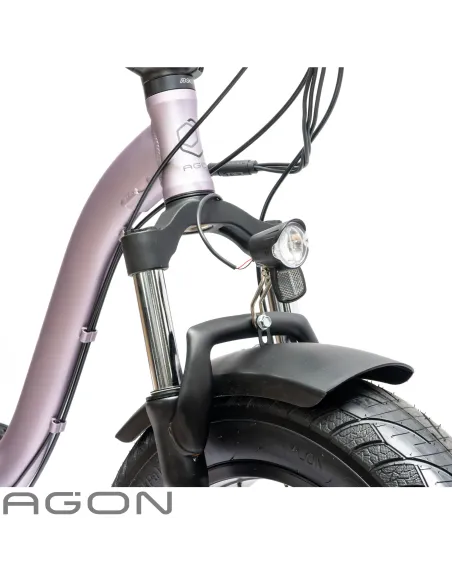 Rower Elektryczny Damski Męski Składany Fatbike 20" SHIMANO Tarcze Składak