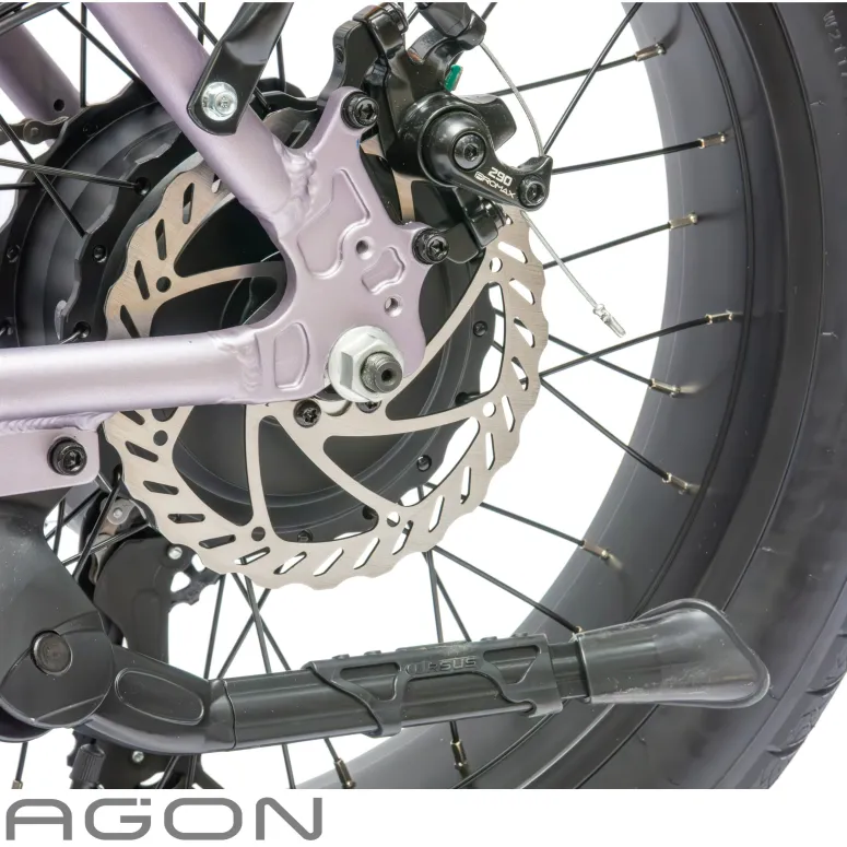 Rower Elektryczny Damski Męski Składany Fatbike 20" SHIMANO Tarcze Składak