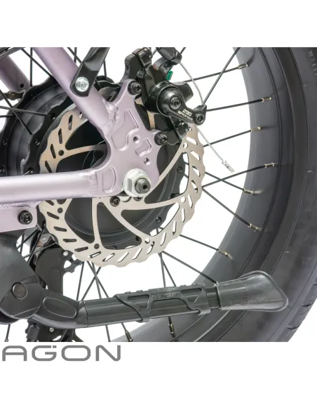 Rower Elektryczny Damski Męski Składany Fatbike 20" SHIMANO Tarcze Składak